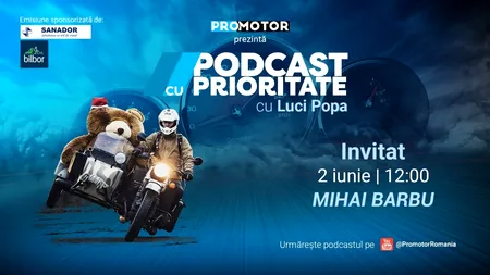 „Podcast cu Prioritate” #75 by ProMotor Mihai Barbu, între viața pe motoare, familie și dorința de a descoperi lumea