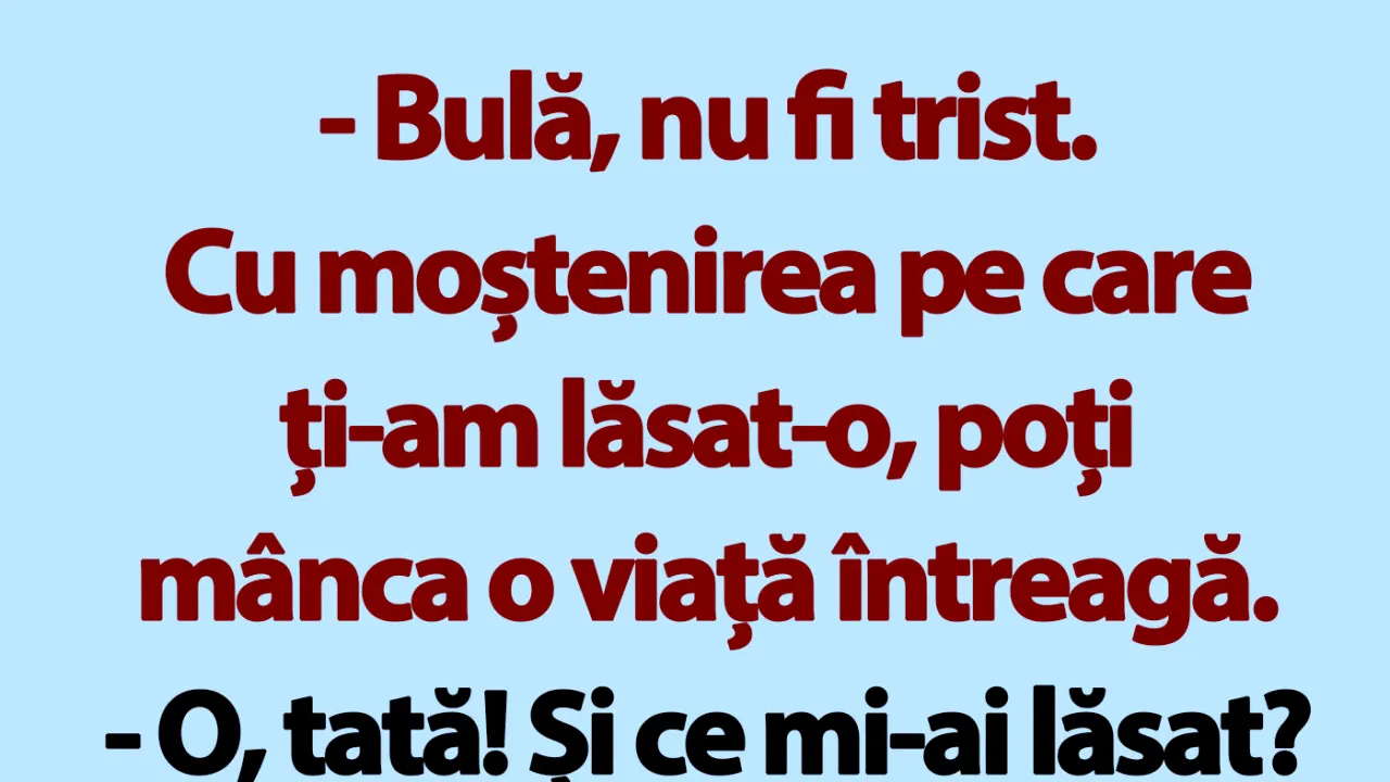 BANC | Moștenirea lui Bulă