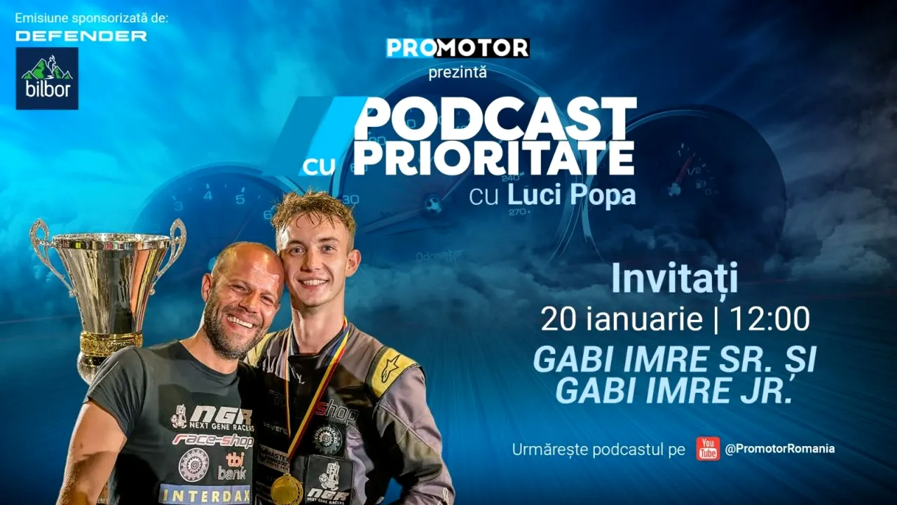 Gabi Imre Sr. și Jr. – povestea lor în drift, la „Podcast cu Prioritate” #61 by ProMotor