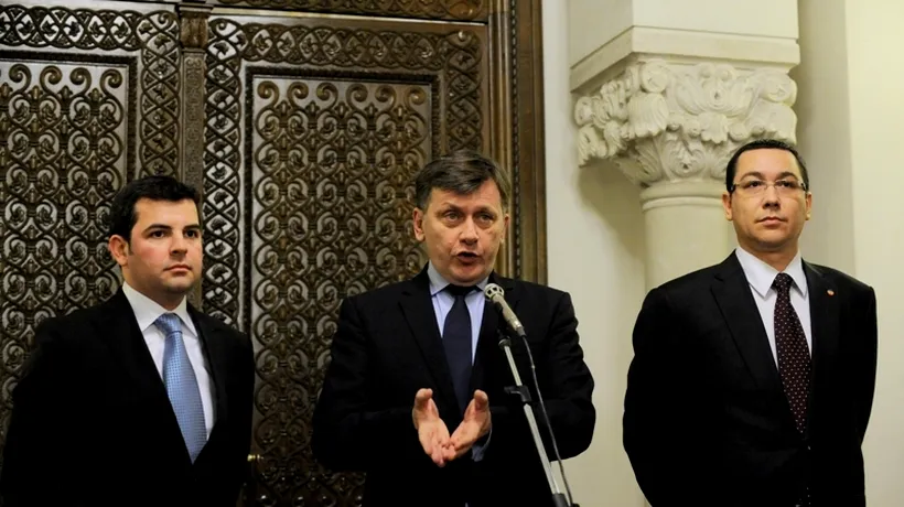 MOȚIUNEA DE CENZURĂ. Ponta, Antonescu și Constantin merg împreună la Cotroceni 