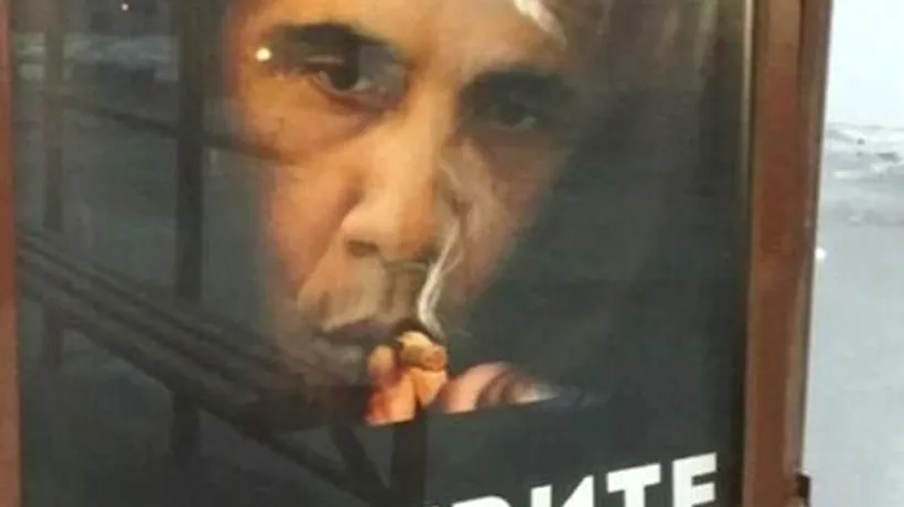 Campanie anti-fumat în Rusia: „Țigările și Barack Obama ucid oameni aproape în aceeași măsură
