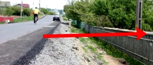 Situație bizară într-o comună din Botoșani. Cum s-a înălțat strada principală din cauza unei scăpări a constructorului