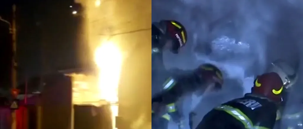 Incendiu devastator în București, în noaptea de Revelion