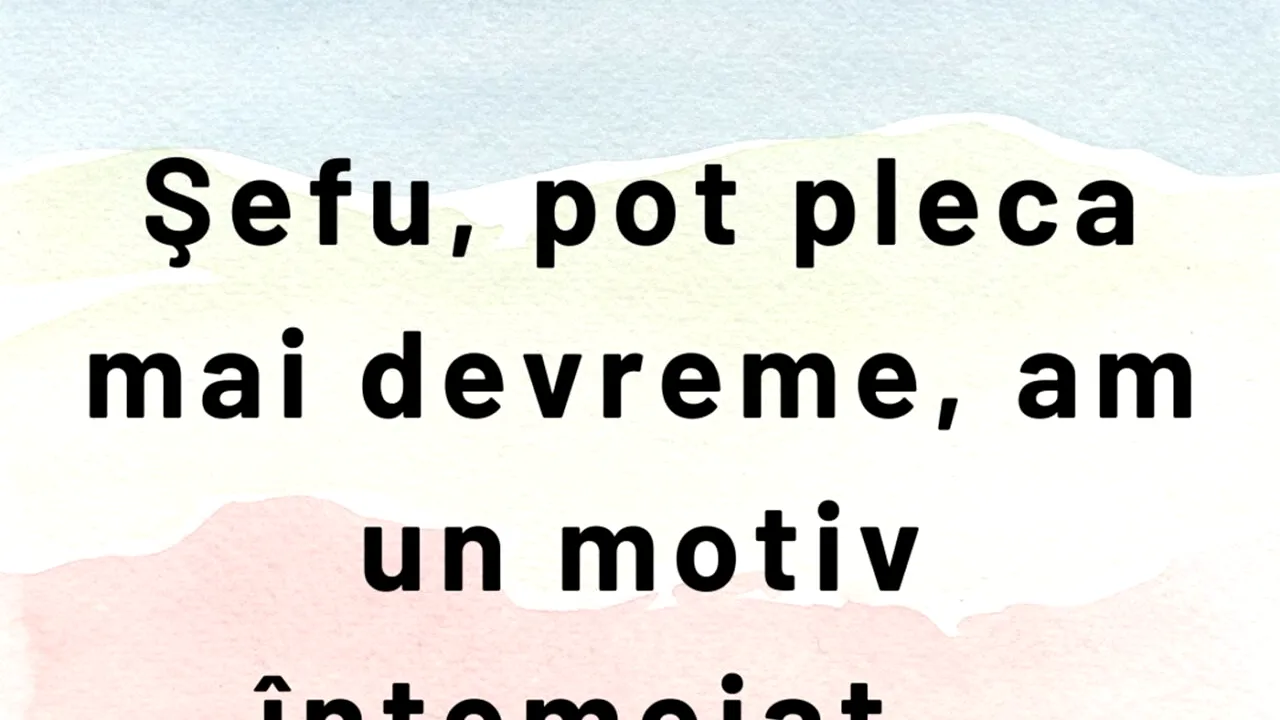 BANCUL ZILEI | Angajatul, șeful și 