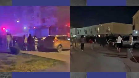 Incendiu PUTERNIC în cartierul Cosmopolis de lângă București. Pompierii au localizat sursa: două autoturisme și o motocicletă în flăcări