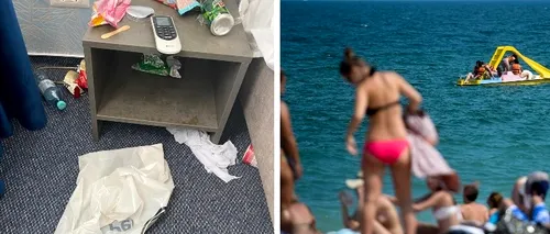Imagini revoltătoare. Un manager de hotel arată dezastrul lăsat de unii turiști din Mamaia