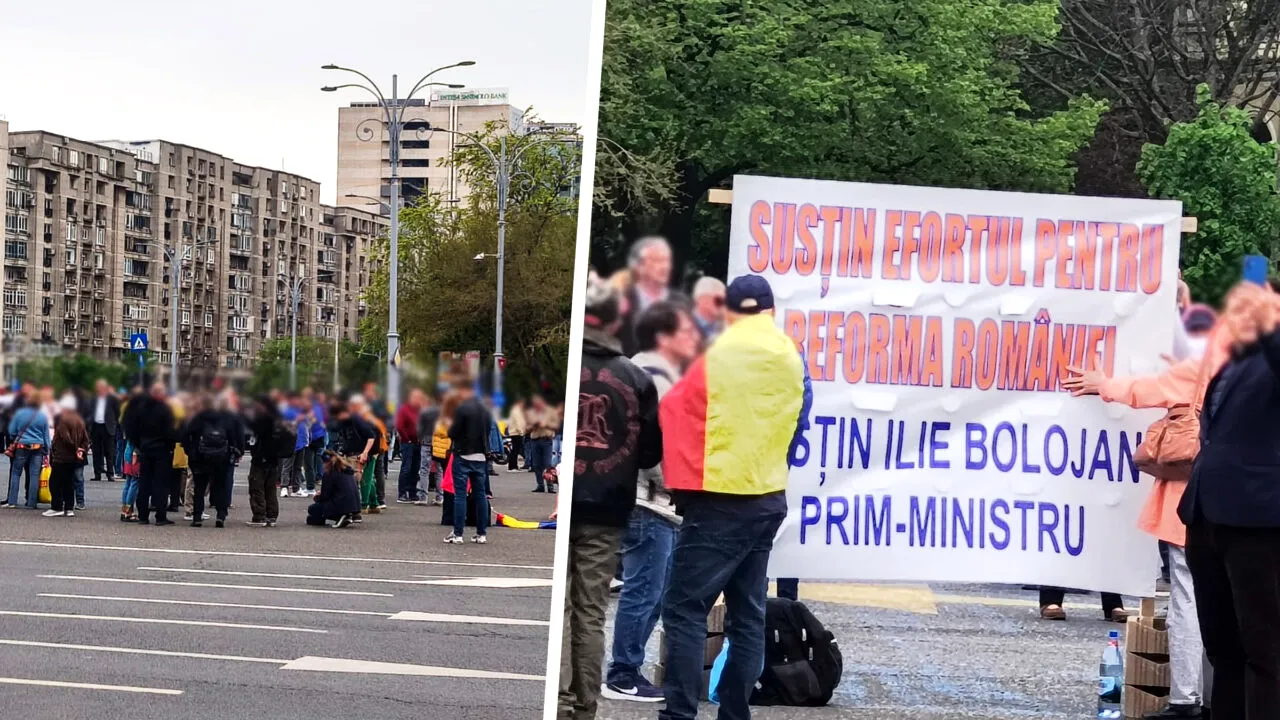 În paralel cu ședința PSD, tabăra #rezist  se mobilizează. Câțiva oameni au ajuns în Piața Victoriei