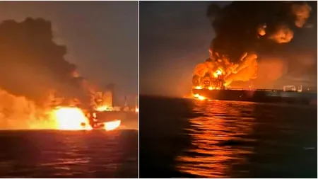 Explozii masive în Marea Neagră, la bordul petrolierelor rusești Kairos și Virat. Petrolierele ar fi fost lovite de aeronave ucrainene