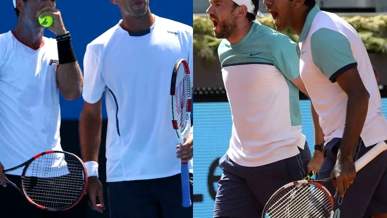 FINALĂ cu români la TURNEUL CAMPIONILOR: Tecău și Rojer i-au învins pe frații Bryan și joacă cu Mergea și Bopanna