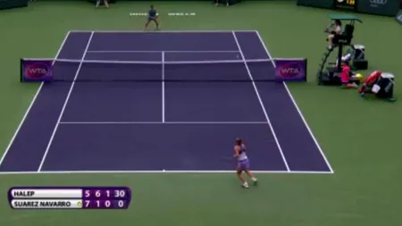 A reușit din nou. Lovitura cu care Simona Halep i-a lăsat fără cuvinte pe cei care s-au uitat la meciul cu Navarro
