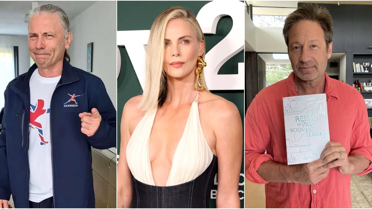 7 August, calendarul zilei: Charlize Theron împlinește 51 de ani, Bruce Dickinson 68. David Duchovny face 66 de ani