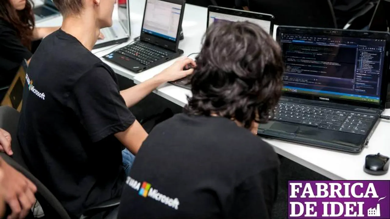 FABRICA DE IDEI. Nu au dat încă examenul de bacalaureat, dar vor o carieră în IT. 