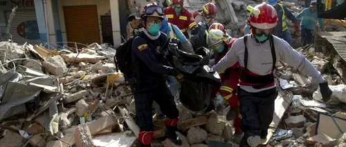 Bilanțul cutremurului din Ecuador a ajuns la 413 morți