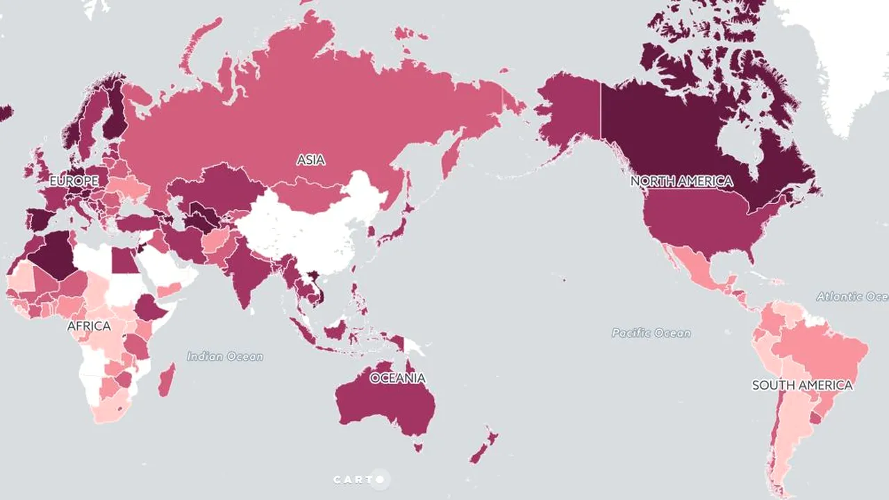 Coronavirus. Țara în care au apărut 242 noi cazuri de coronavirus confirmate într-o singură zi