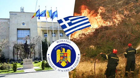 Niciun român printre persoanele afectate de incendiile din Grecia. MAE pune la dispoziție telefoane de urgență