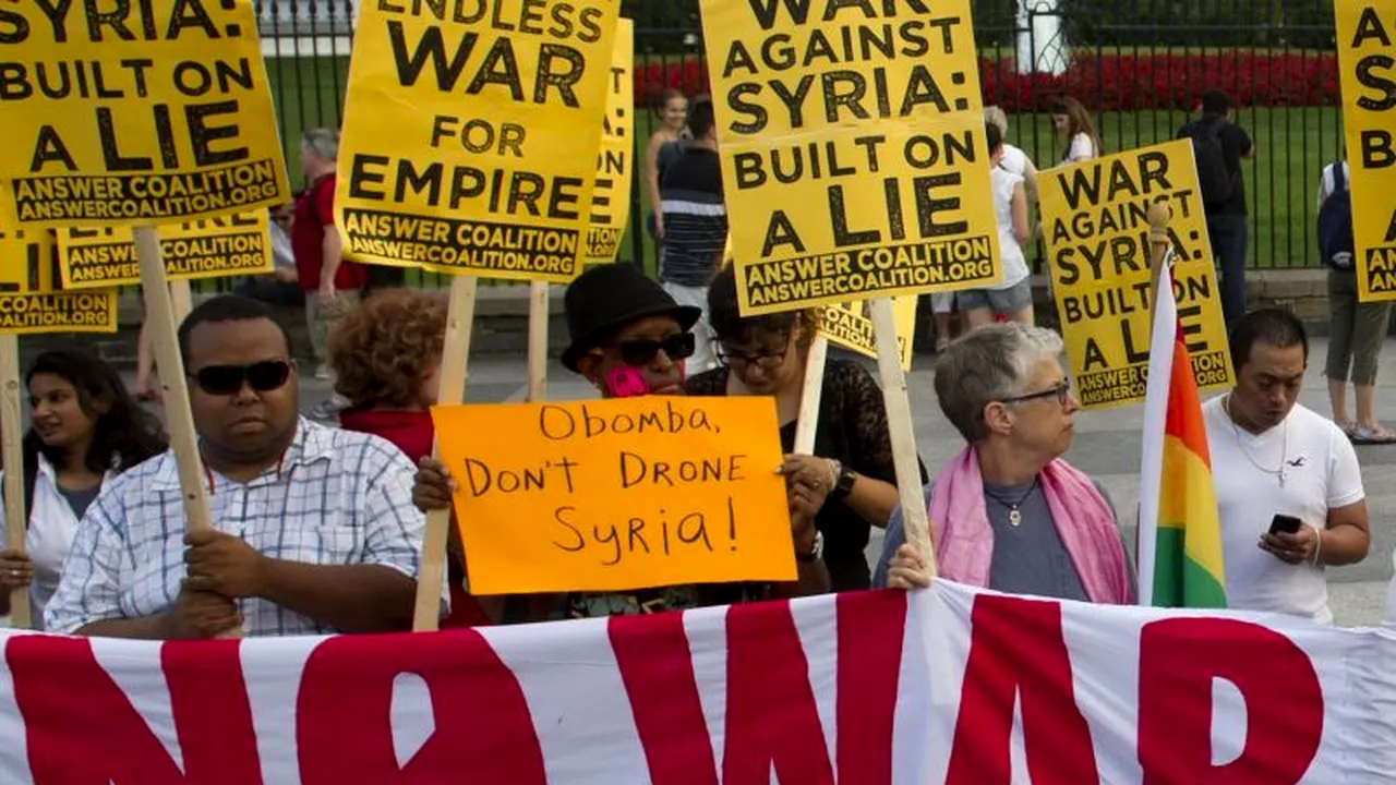 Manifestații la New York și Paris, pe tema intervenției în Siria