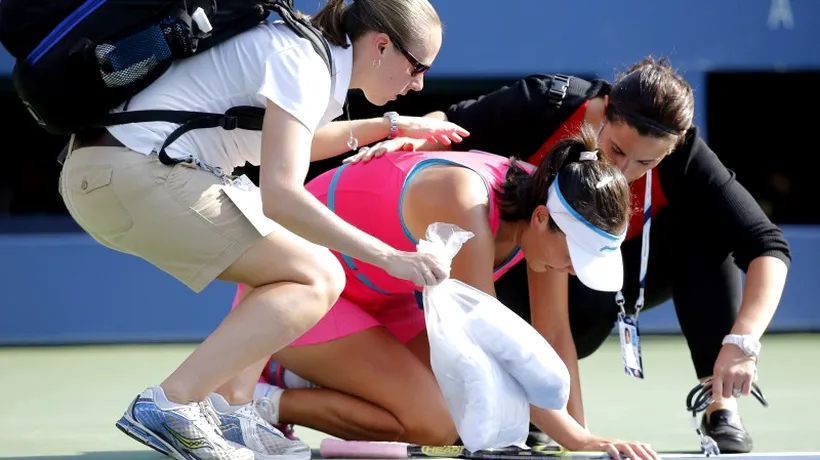 Semifinalista US Open Peng Shuai s-a prăbușit pe teren