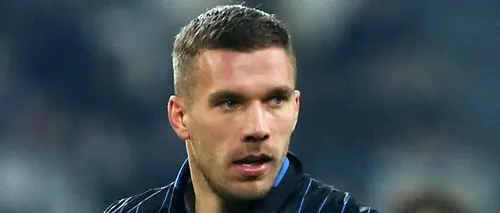 Podolski îl arată obrazul lui Arsene Wenger, antrenorul care l-a împrumutat la Internazionale Milano