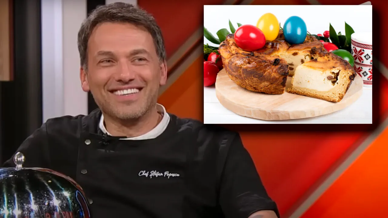 Rețeta specială de pască a lui chef Ștefan Popescu. Ingredientul utilizat de juratul de la Antena 1, pentru un gust perfect