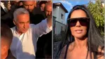 Călin Georgescu a ajuns la Târgul de la Domnești-Argeș. Oana Zăvoranu l-a întâmpinat pe fostul prezidențiabil, alături de sute de susținători