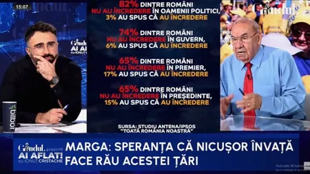 De ce nu se poate califica un președinte la locul de muncă. Andrei Marga: „Speranța că Nicușor Dan învață face rău acestei țări”