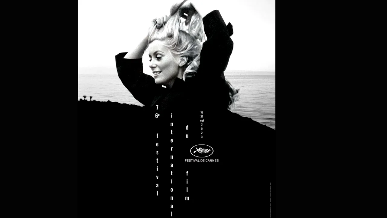 Cannes 2023: afișul festivalului a fost dezvăluit, Catherine Deneuve omagiată la cea de-a 76-a ediție