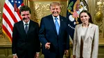 Nicușor Dan publică o fotografie alături de Donald Trump, de la recepția organizată cu ocazia Adunării Generale a ONU. În poză apare și Mirabela Grădinaru
