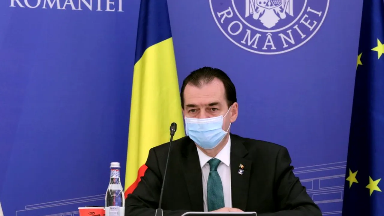 ȘEDINȚĂ DE GUVERN. Ludovic Orban: Peste un milion de persoane defavorizate vor primi măști de protecție