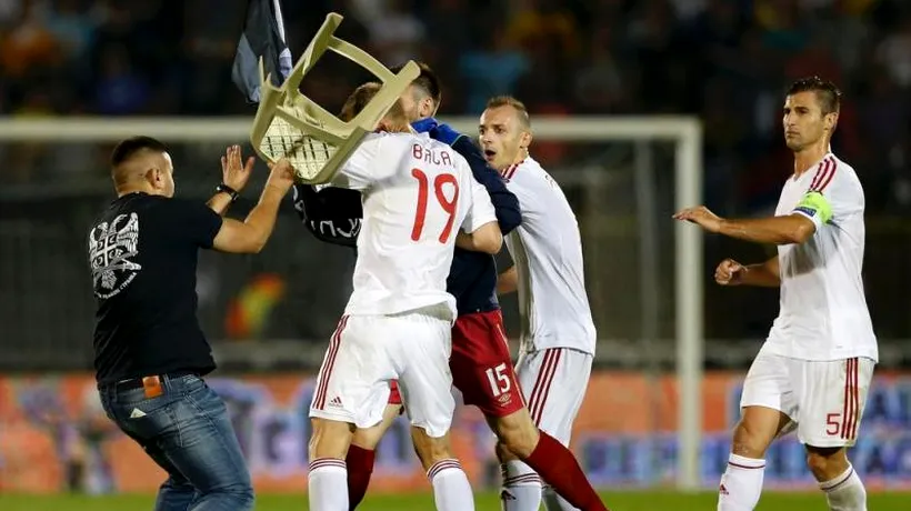 FURIE și VIOLENȚE la Belgrad: jucătorii și suporterii s-au luat la bătaie după ce fanii oaspeților au trimis pe teren o DRONĂ cu un drapel albanez