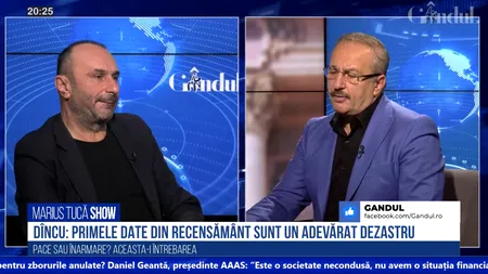 VIDEO | Vasile Dîncu: „Primele date din recensământ sunt un adevărat dezastru. Nu ne dăm seama de amploarea crizei demografice”