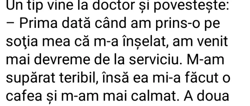 BANCUL de luni | Pacientul, doctorul și nevasta infidelă