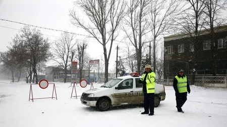 Trafic în condiții de iarnă în Harghita