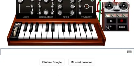 ROBERT MOOG, omagiat de GOOGLE printr-un logo special