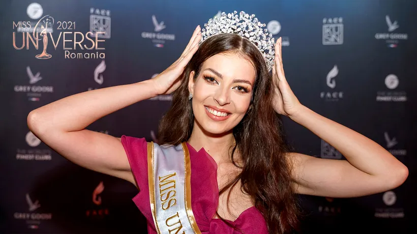 Miss Universe România 2021 este o studentă de 21 de ani din Cluj-Napoca, fostă prezentatoare TV (FOTO)