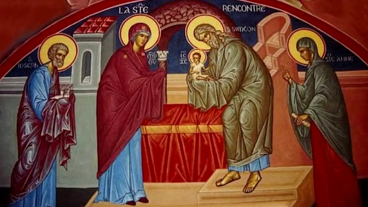 Sărbătoare cu cruce roșie pe 2 februarie. Întâmpinarea Domnului