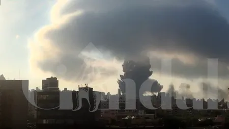 Imagini exclusive cu explozia din Beirut. Suflul deflagrației a ajuns la kilometri distanță. S-a aflat care a fost cauza deflagrației