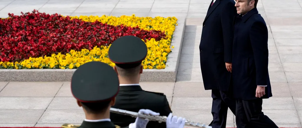 VIDEO | Emmanuel Macron, în vizită în China. Președintele francez a fost întâmpinat de Xi Jinping