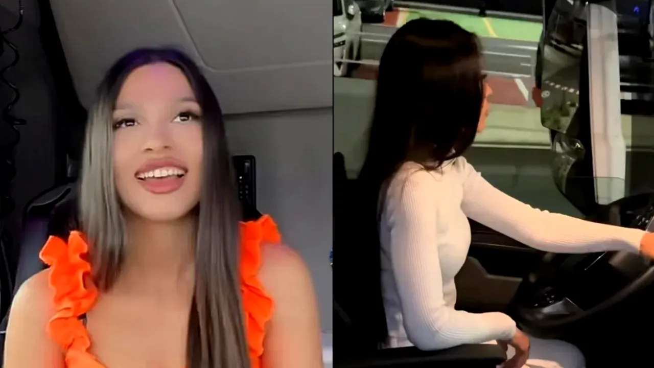 Povestea șoferiței de TIR care face senzație pe șosele. Are doar 1,53 m înălțime, dar conduce un mastodont de zeci de tone