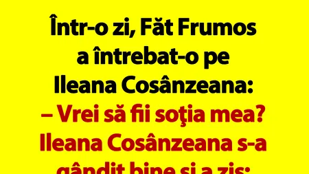 Bancul de sâmbătă | Poveste cu happy-end