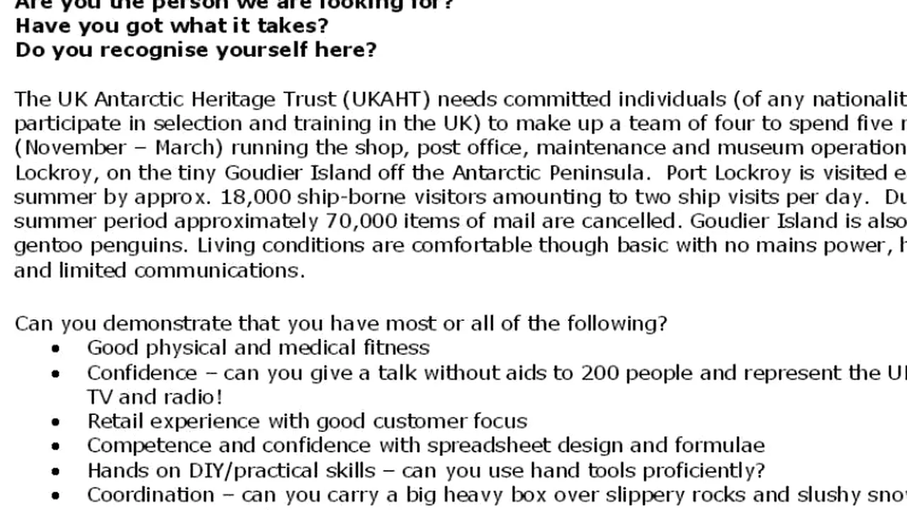 Miroase urât și e posibil să faci duș o dată pe lună. Totuși este jobul pe care se bat 1.500 de persoane