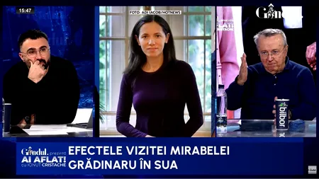 Ion Cristoiu, scenariu-șoc! Susține că se pregătește un rol oficial pentru partenera lui Nicușor Dan: Mirabela conduce o delegație ca și cum ar fi vicepreședintele României
