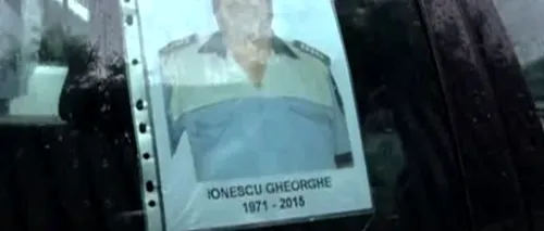 Polițistul Gheorghe Ionescu a fost condus pe ultimul drum de o mulțime numeroasă