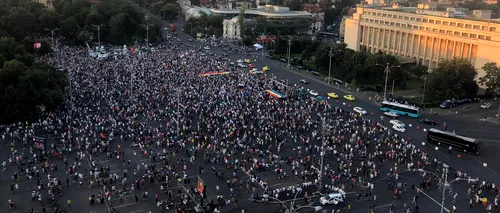 Protest 10 august | Patru protestatari din Piața Victoriei au fost duși la secțiile de poliție 