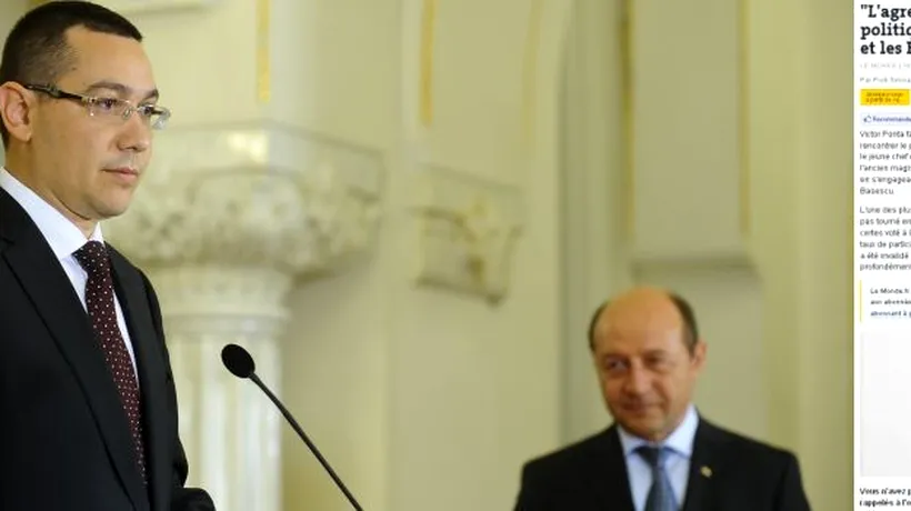 DECLARAȚIE SURPRIZĂ a lui Victor Ponta, în Le Monde: Eu am hotărât să pun capăt luptei politice cu Băsescu