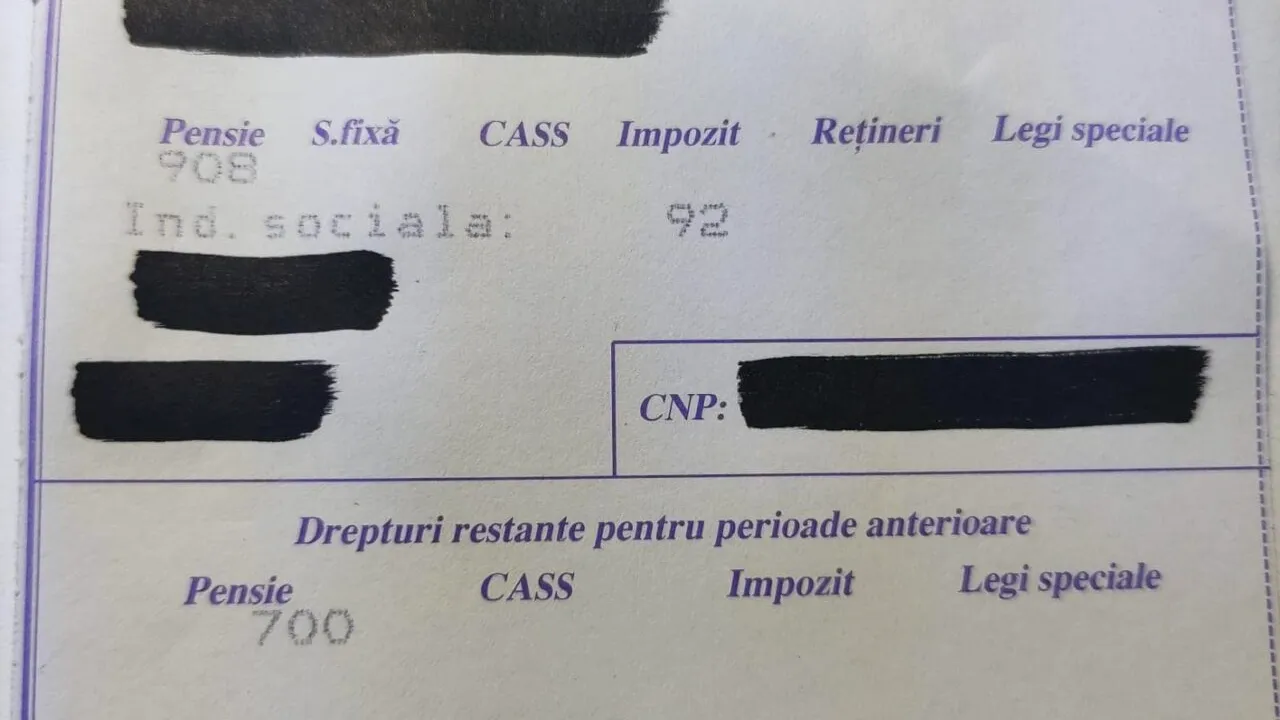 TOPUL pensiilor, după majorarea de la începutul anului 2024. Creșterile, resimțite mai mult la veniturile mari