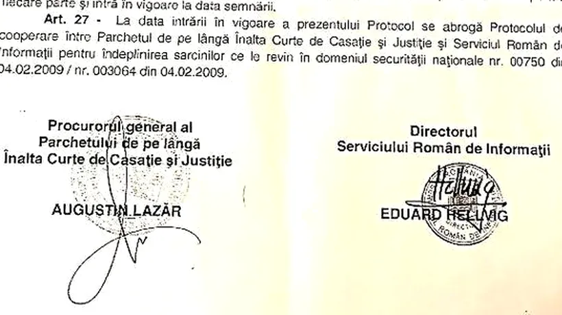 Parchetul General a deschis DOSAR PENAL după ce Vâlcov a publicat protocolul PG-SRI