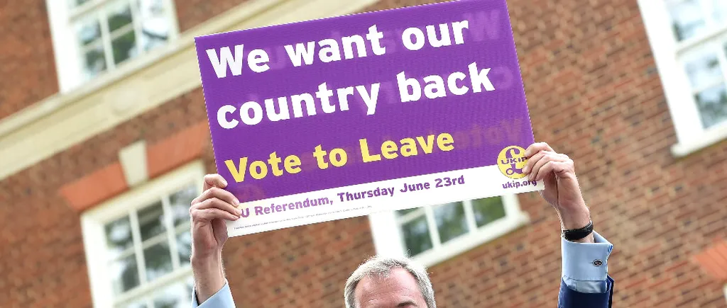 Un nou referendum pentru Brexit? Avertismentul lui Farage