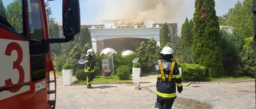 Incendiu puternic la un salon de evenimente din Otopeni. Flăcările se vedeau din Centrul Capitalei (VIDEO)