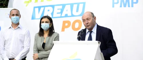 Traian Băsescu (PMP): Programul meu este bazat pe obiective tehnice clare și 100% finanțabil din bani europeni