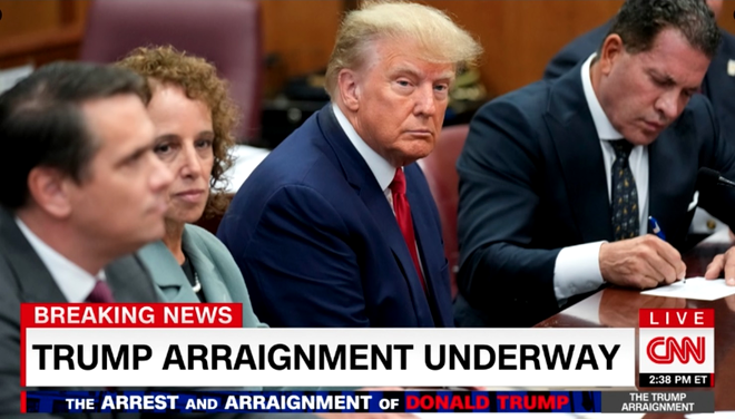 Donald Trump, în sala de judecată / Sursa FOTO: printscreen CNN
